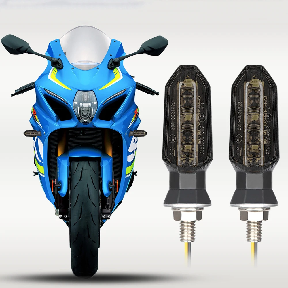 دراجة نارية صغيرة LED بدوره أضواء الإشارة 8 مللي متر العنبر ضوء وماض الوامض بدوره مصباح إشارة 12 فولت موتو مؤشر ملحقات المصابيح