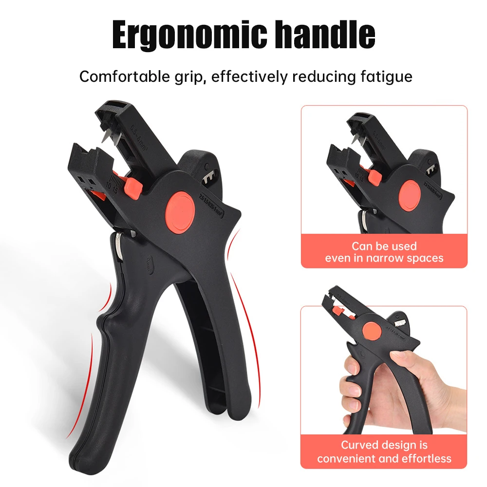 0.5-6.0mm Wire Stripper Pliers Automatic Cutter Cable Scissors D5 Multitool Adjustable Precision Cable Cutter Hand Tool