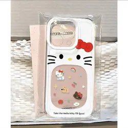 Ins Cartoon Hello Kitty Clear Space Phone Case For Samsung S10 S20 S21 S22 S23 S24 Fe Plus Ultra A35 A20 Note10 20 4G 5G Cover