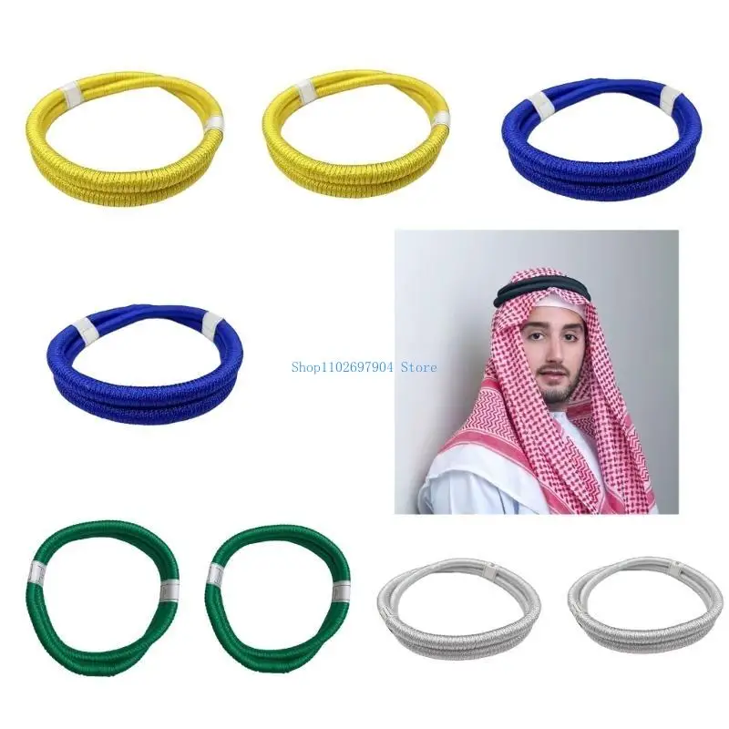 N7YF Ethnic Arab Shemagh Headband Arabian Headband Traditional Headband for Fixation