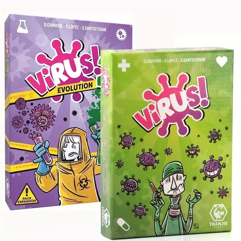 Virus 3 - The Contagiously Fun Card Game - Spanish Version - Perfect for Family and Party Fun - Green