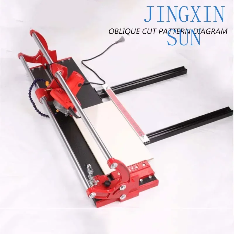 New 800/1000/1200mm Multifunctional Desktop 45 Degree Chamfering Machine 220V/1200W Electric Stone Tile Hand Push