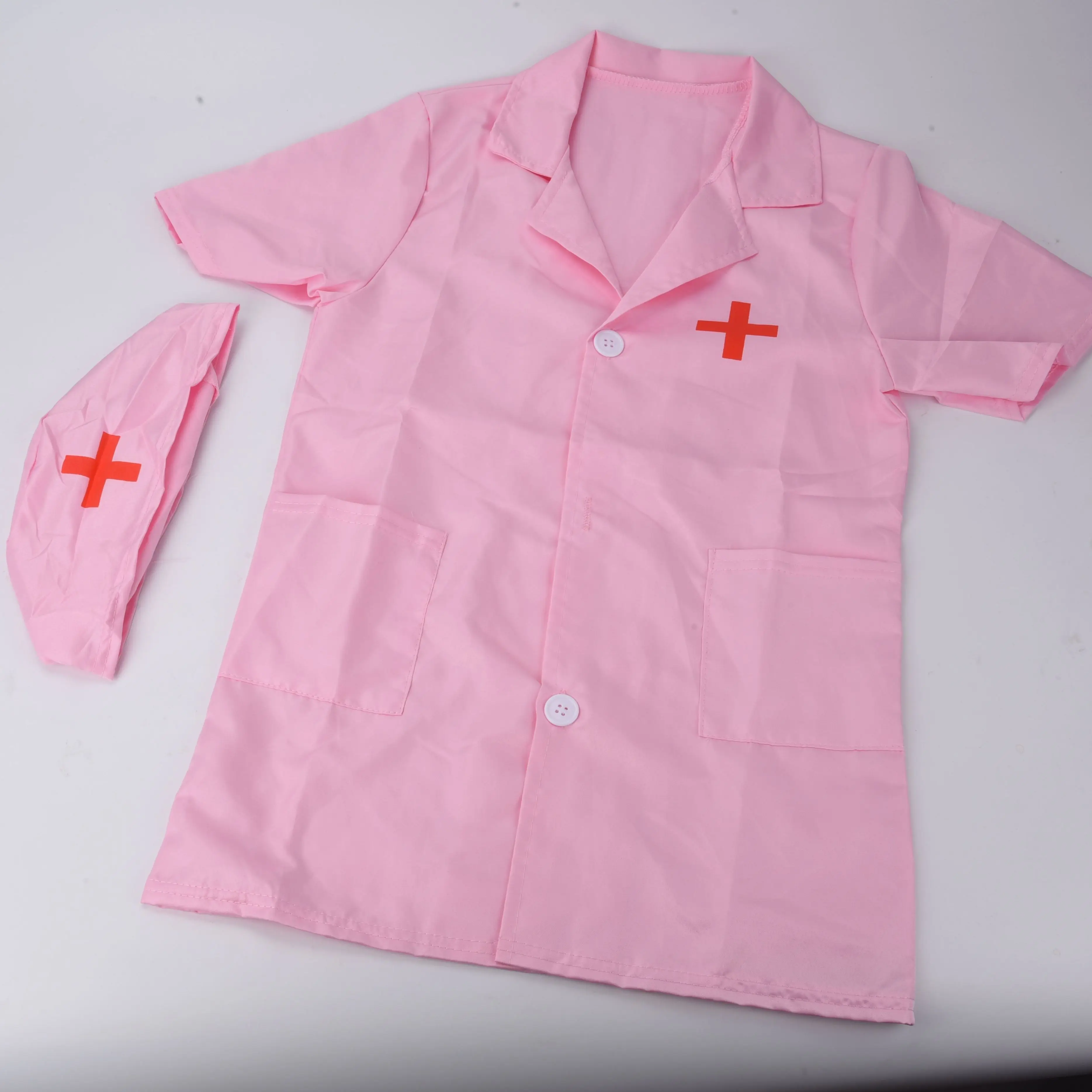 Ropa de médico de manga corta, enfermera, ropa de rendimiento para niños, juguetes familiares