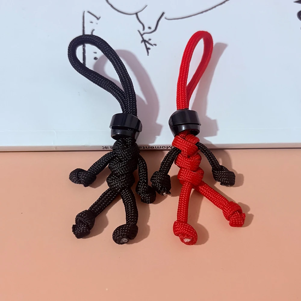 Handmade Keychain Biker Helmet Pendant Rope Braided Keychain Backpack Hanging Pendant Couple Gifts Cosplay Props