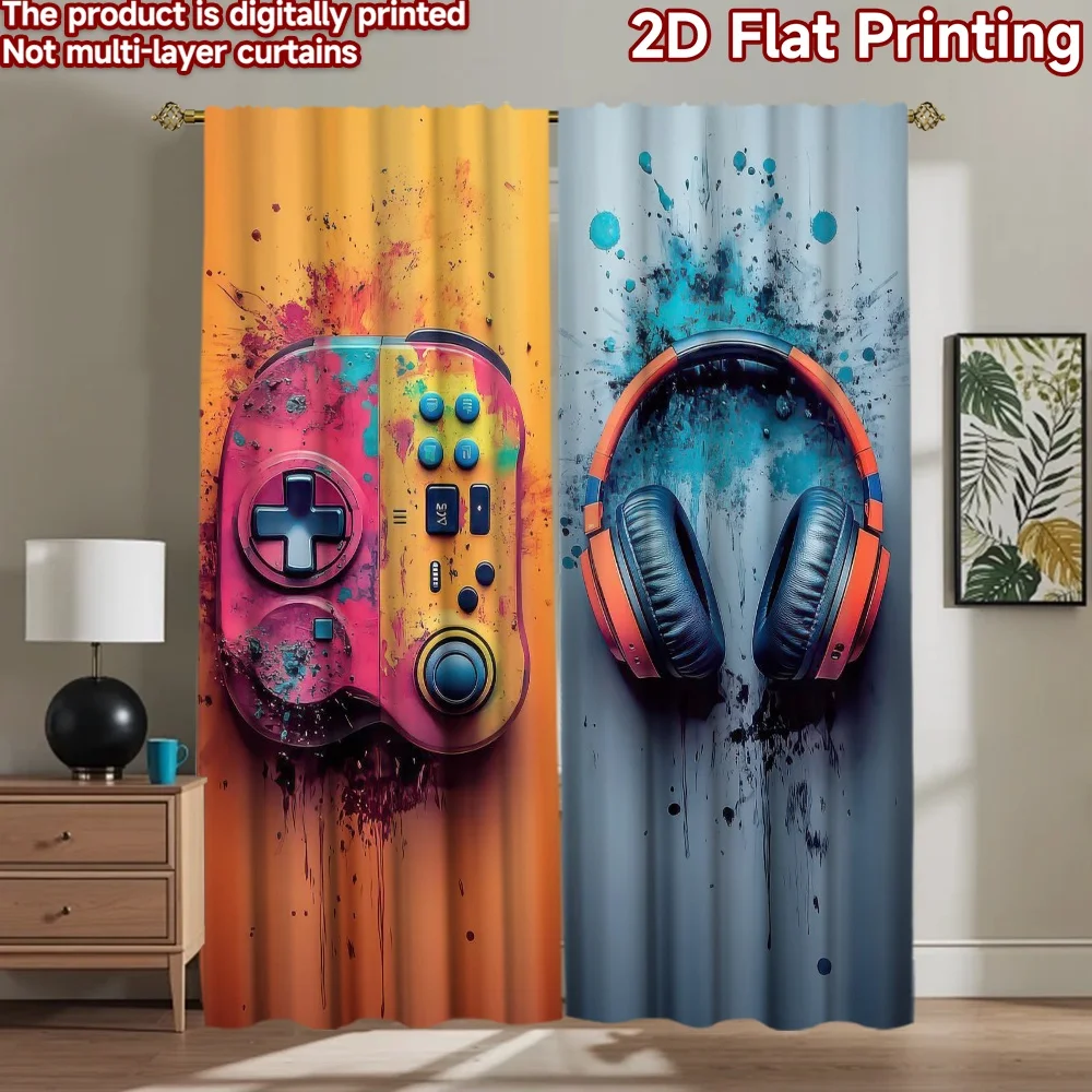 1pc 2D flat Photography Backdrop Popular Photography Banner Colorful Gaming 100% Polyester Festive Holiday for Suitable for home