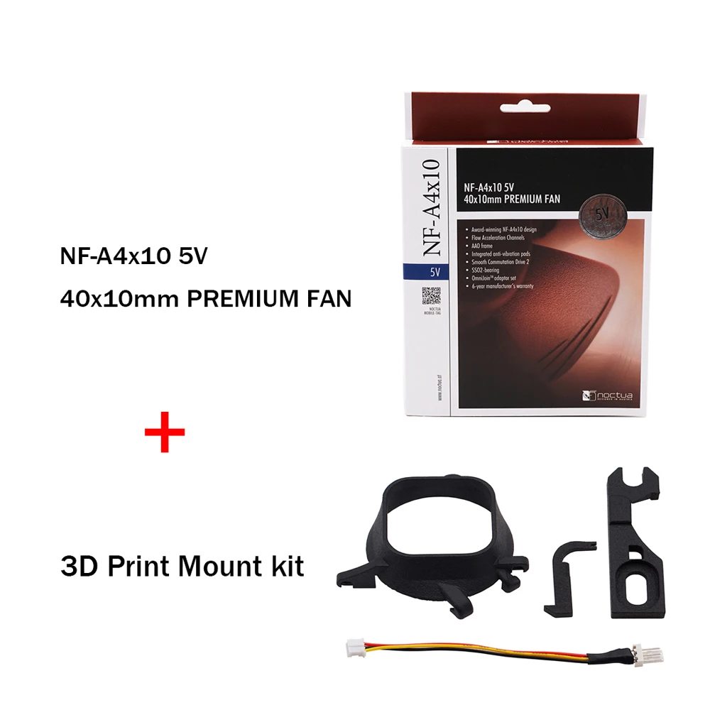 

SEGA DC Cooling Fan 3d Printing Kit Bitfunx Black Fan Mount Kit+NF-A4x10 5V Fan for Dreamcast DC