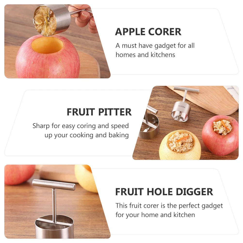 

Corer Fruit Core Remover Stainless Steel Fruit Corer Fruit Pitter Fruit Hole Digger