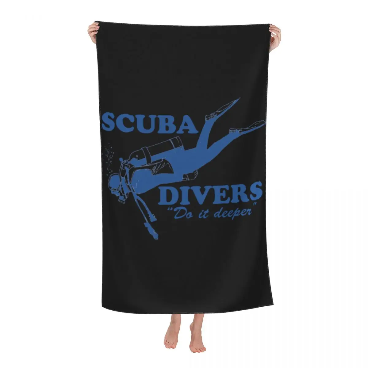 

Custom Scuba Diving Underwater Bath Beach Towel Microfiber Dive Diver Shower Sports Yoga Towels