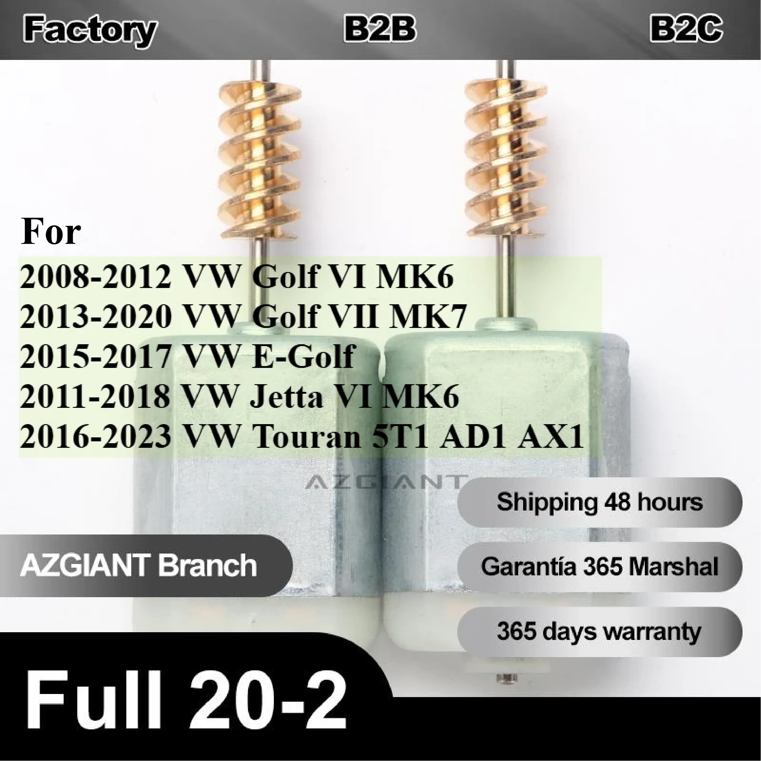 Micro Motor for VW Golf  E-Golf Jetta Ⅵ MK6 Touran 5T1 AD1 AX1 Central Control Moter Door Lock 5K1837015D 5K1837015H