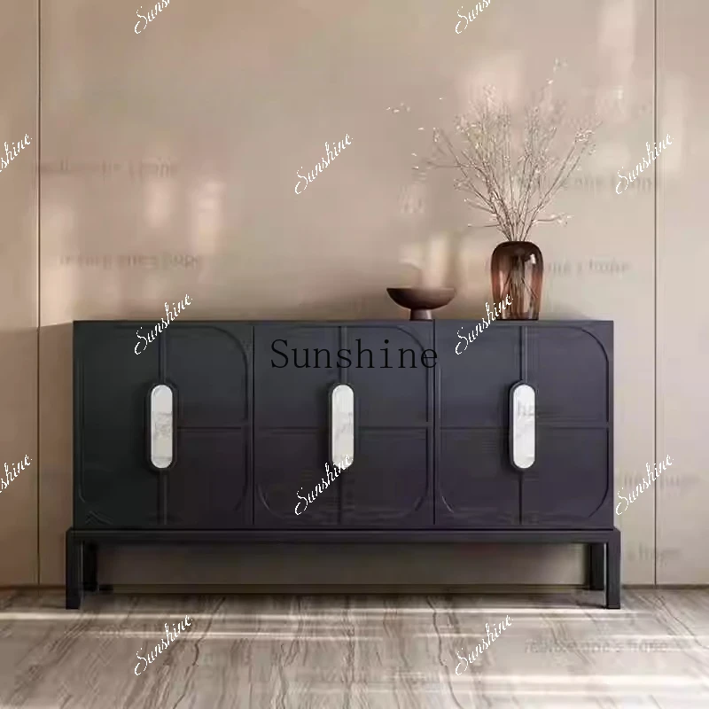 

Nordic solid wood dining side modern simple entrance decoration Japanese living room lockerP