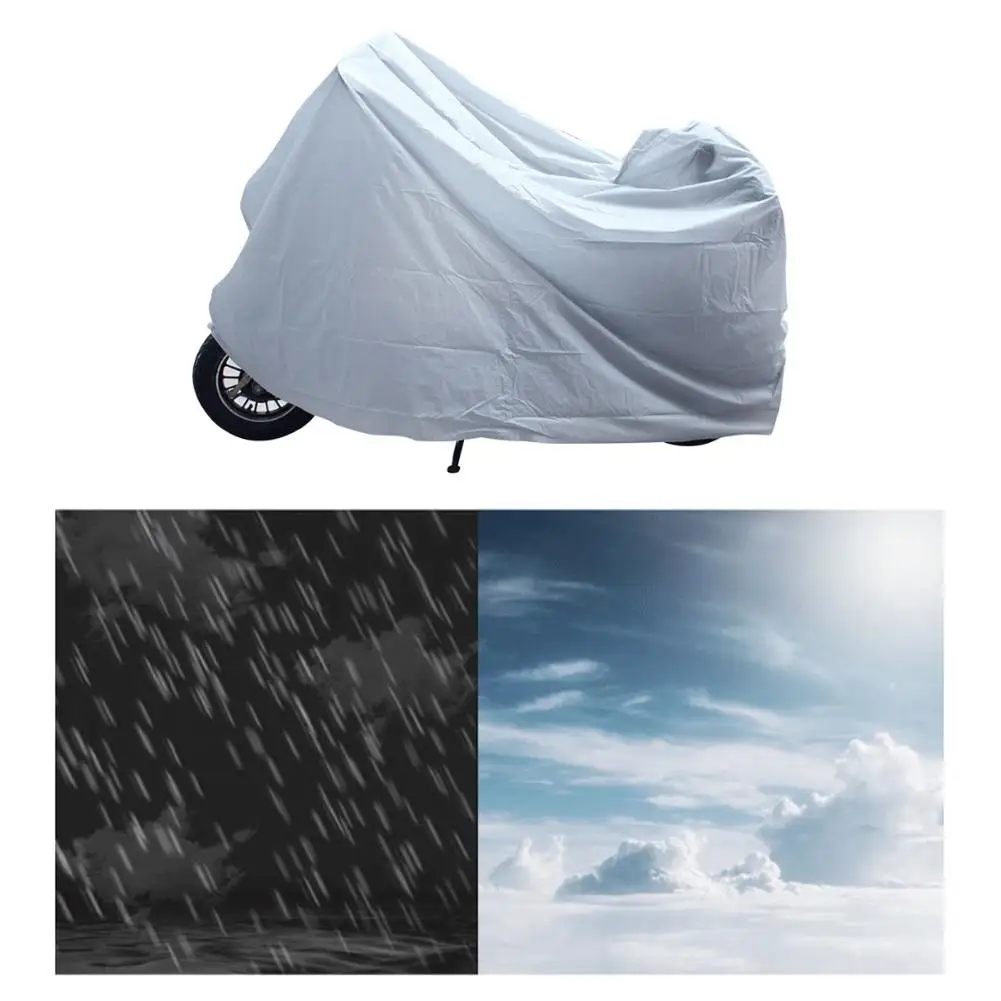 

XL 140*240cm Motorcycle Clothing PEVA Single Layer Rainproof Sunscreen Bicycle Cover Electric Vehicle Protective Rain Protection