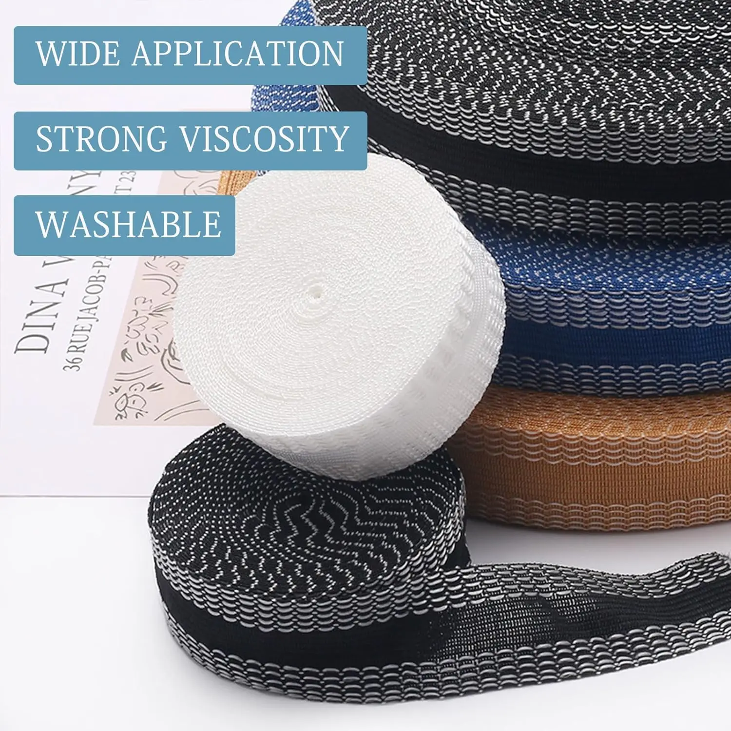 Self-Adhesive Pants Hemming Tape Roll Washable Pants Edge Paste Tape For Jeans Clothes Length Shorten Repair DIY Sewing Supplies