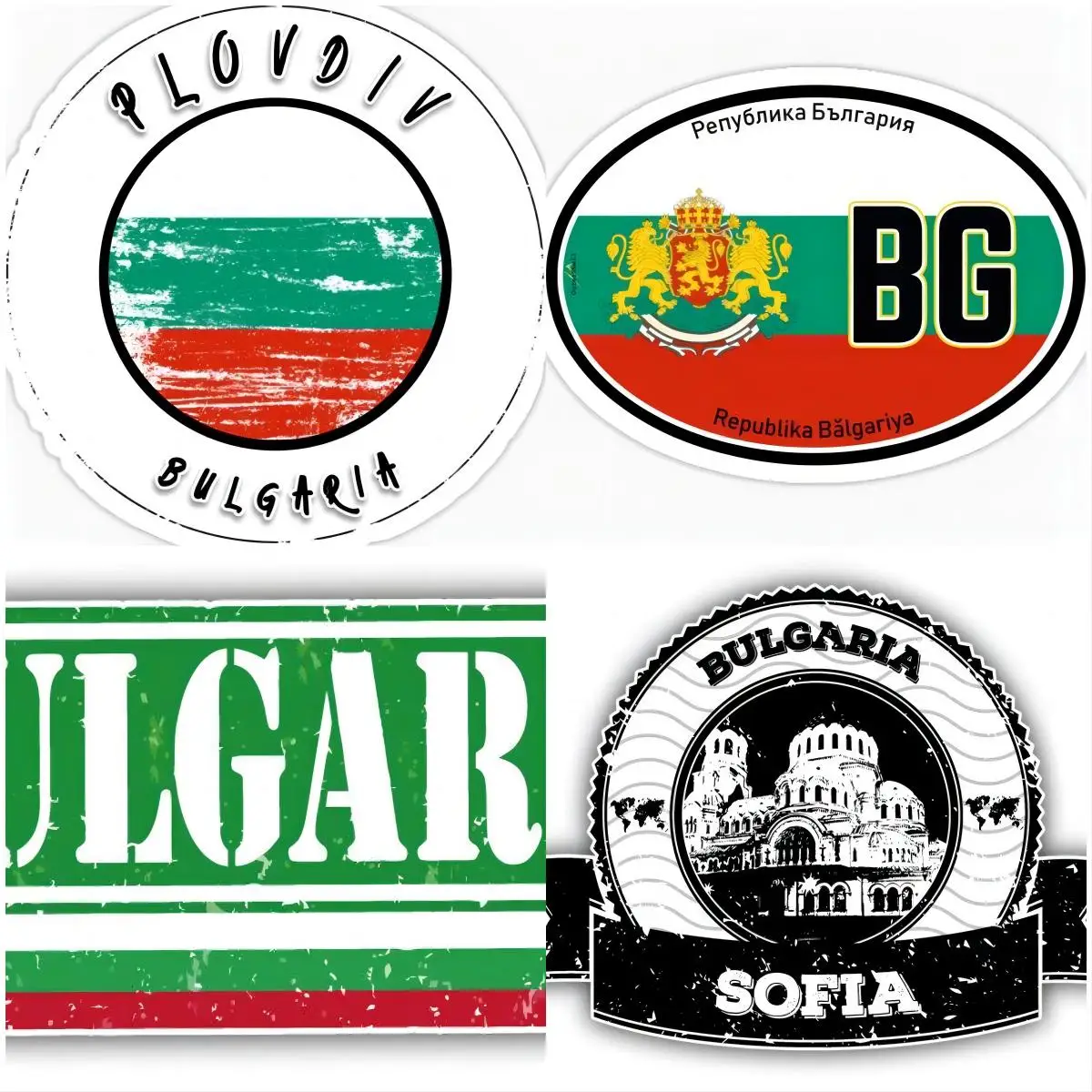 

Bulgaria Grunge Travel Stamp Car Bumper Sticker Decal Motorcycle Car Gadgets Internal Accessories