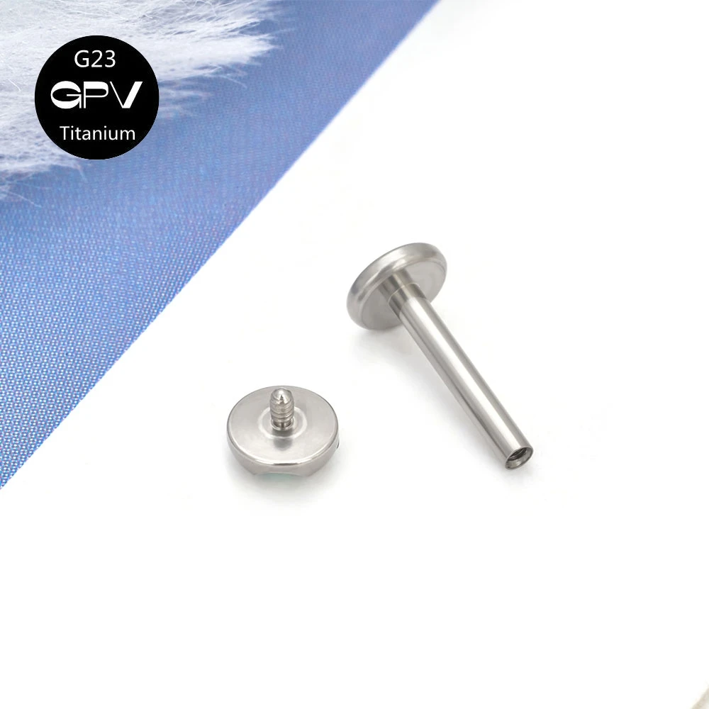 1PCS Simple G23 Earrings Inlaid With 3mm Zircon European And American Fashion Titanium Piercing Jewelry Classic Ear Bone Nails
