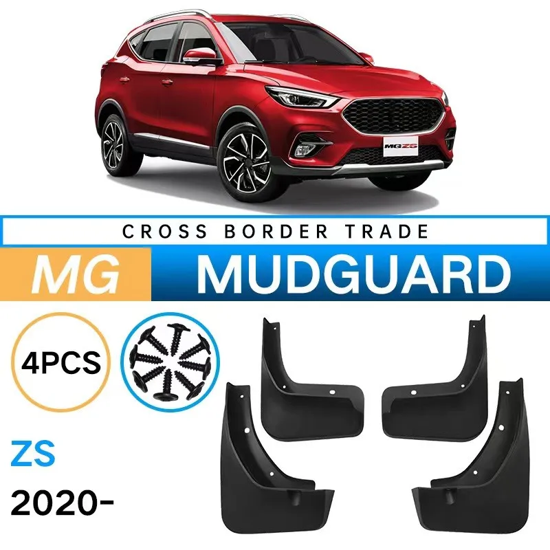 

For MG ZS ZS EV 2023 Accessories Car Mudguards Mud Flaps Splash Guards Front Rear Wheels Fender 2020 2021 2022