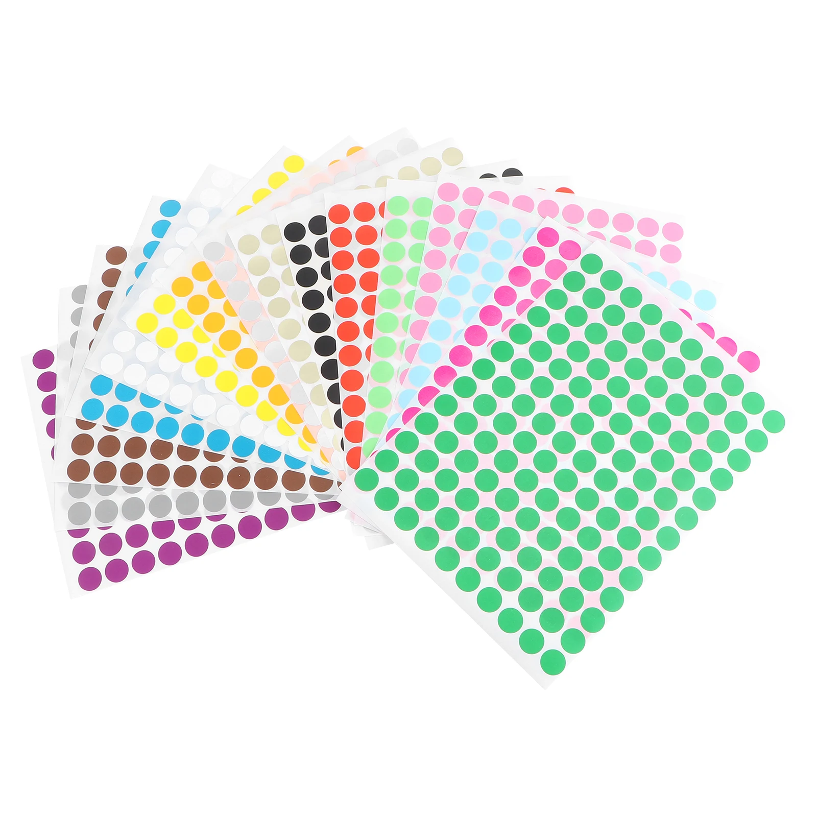 

16 Sheets Colorful Dot Labels Sticker for Gift Halloween Stickers Gifts Round The Circle