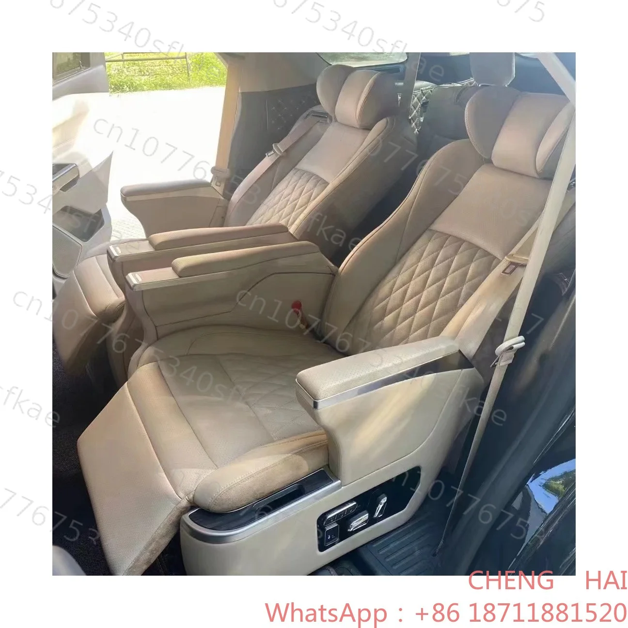 Customized CHENG HAI Luxurious and Comfortable Business Car Seats Van Interior Accessories Multifunctional Seats Alphard Single
