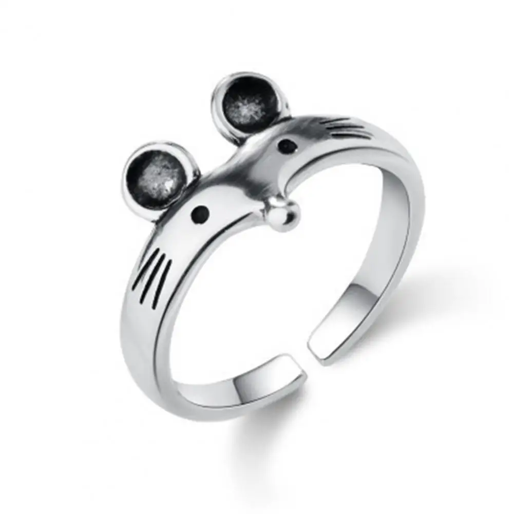 Women Ring Rat Vintage Jewelry Opening Adjustable Finger Ring for Party Banquet Prom