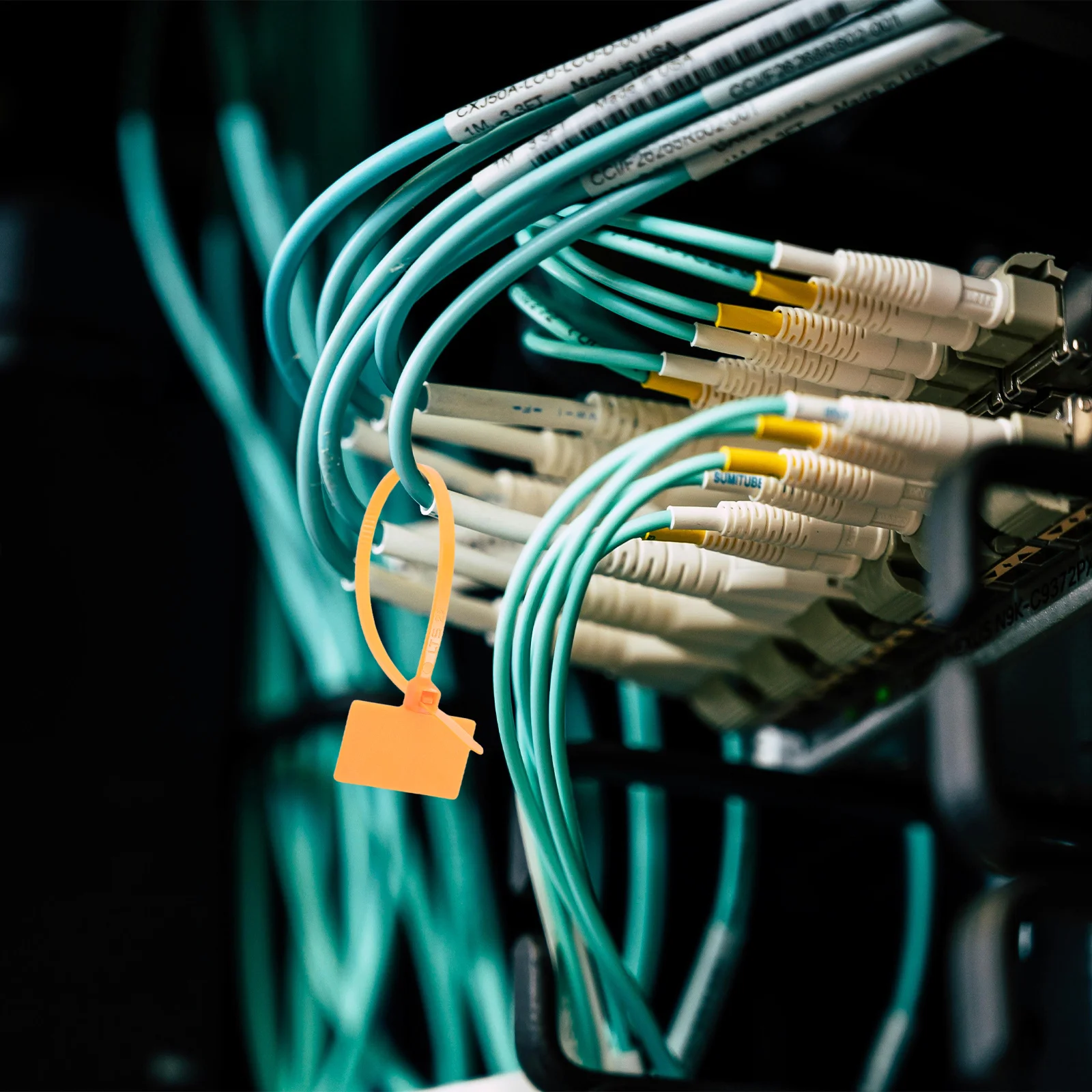 250 قطعة علامات بمناسبة الذاتي قفل النايلون مقاوم للماء رباط للكابل تسميات للكتابة سلك تحديد علامات للتنظيم #1