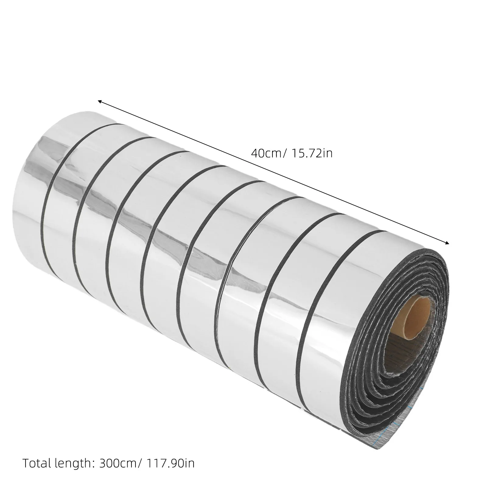 1 Roll Waterproof Self Stick Wall Paper Black Silver Striped Peel Stick Wallpaper for Bedroom Drawer Nursery Furniture Wall