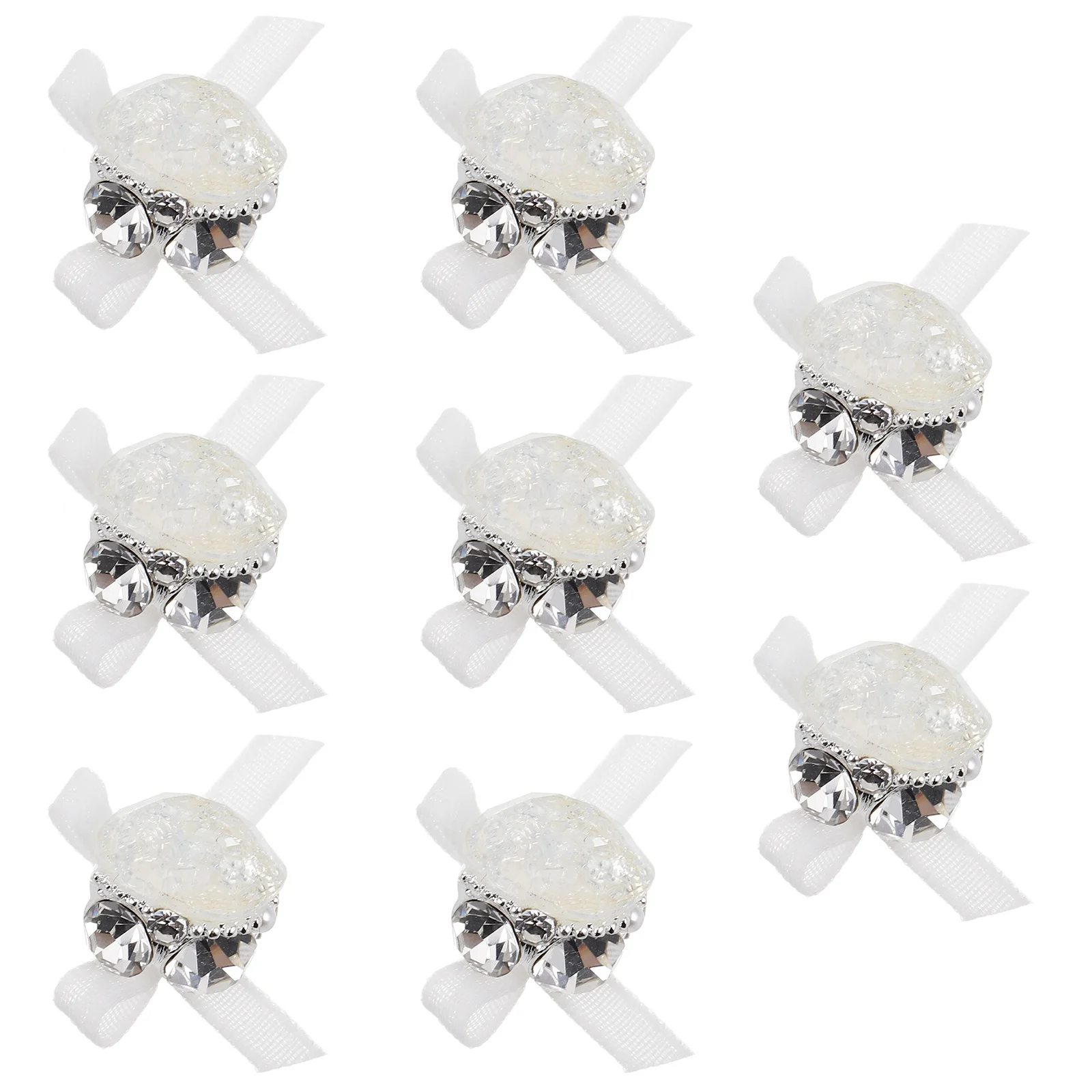 8 個 3D ネイルアクリルラインストーンかわいいチャームマニキュア宝石簡単使用深さの次元を強化 3D ネイルアクリルラインストーン