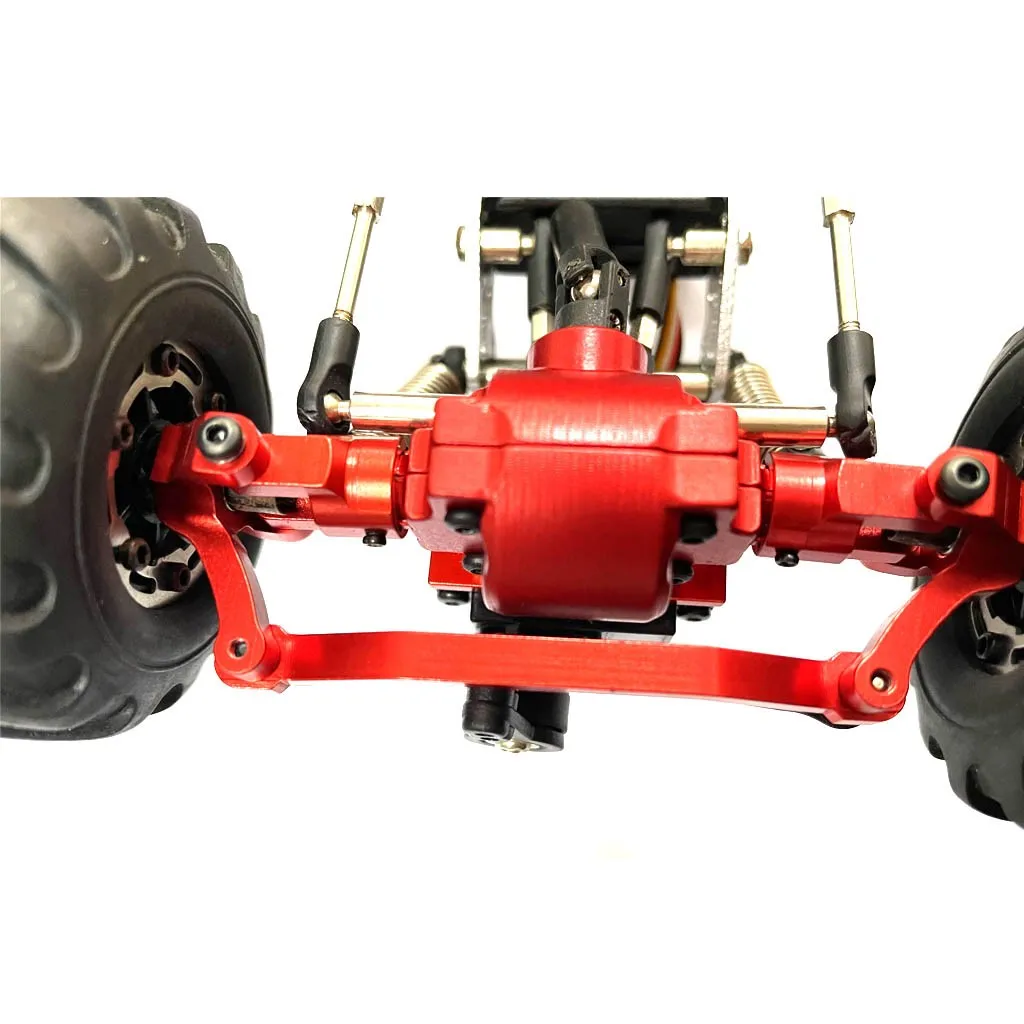 HBX 1/24 2098B โลหะ RC รถเพลาพวงมาลัย Knuckle เกียร์เพลาติดตั้งชิ้นส่วนพวงมาลัยกล่องเกียร์อัพเกรดอุปกรณ์เสริม