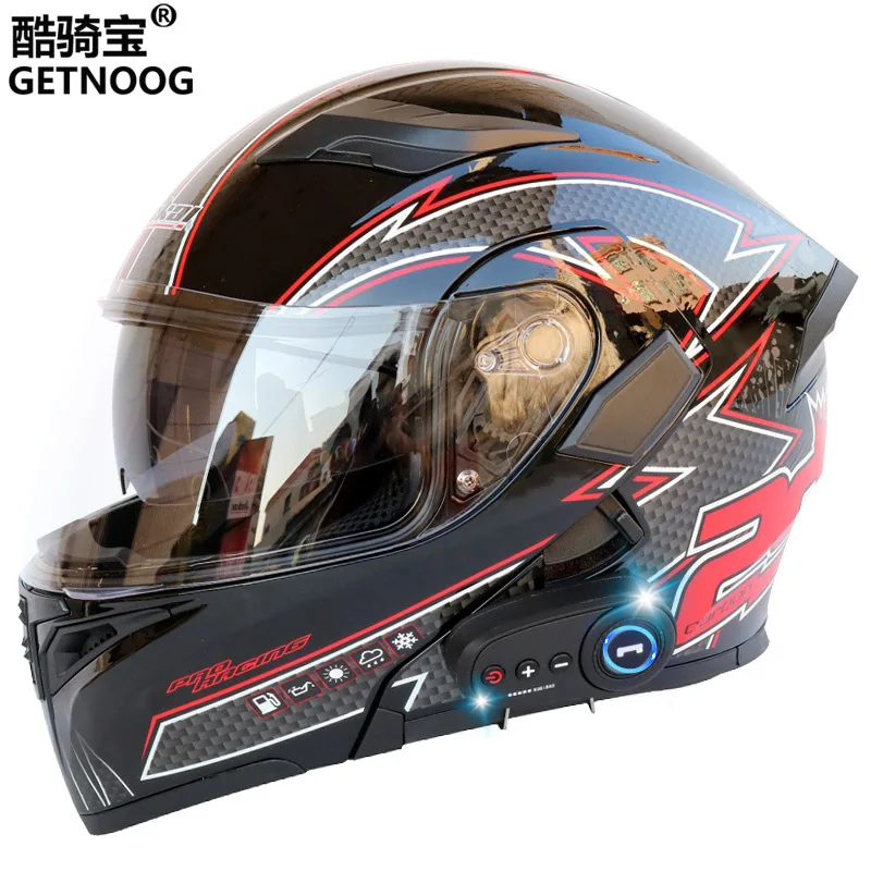 

Kuqibao Electric Motorcycles Personalized Bluetooth Full Helmet Electric ScootersKeepWarm in AllSeasons AndWinters Capacete