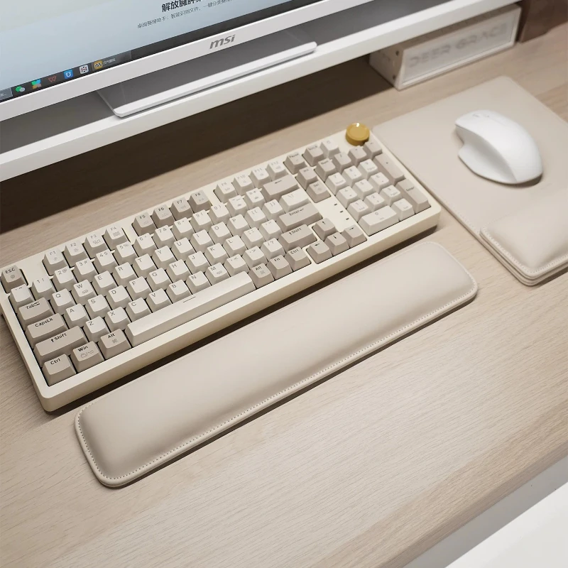 Keyboard Wrist Pad Customized  - Keyboard Wrist Pad Leather ulasan dan harga