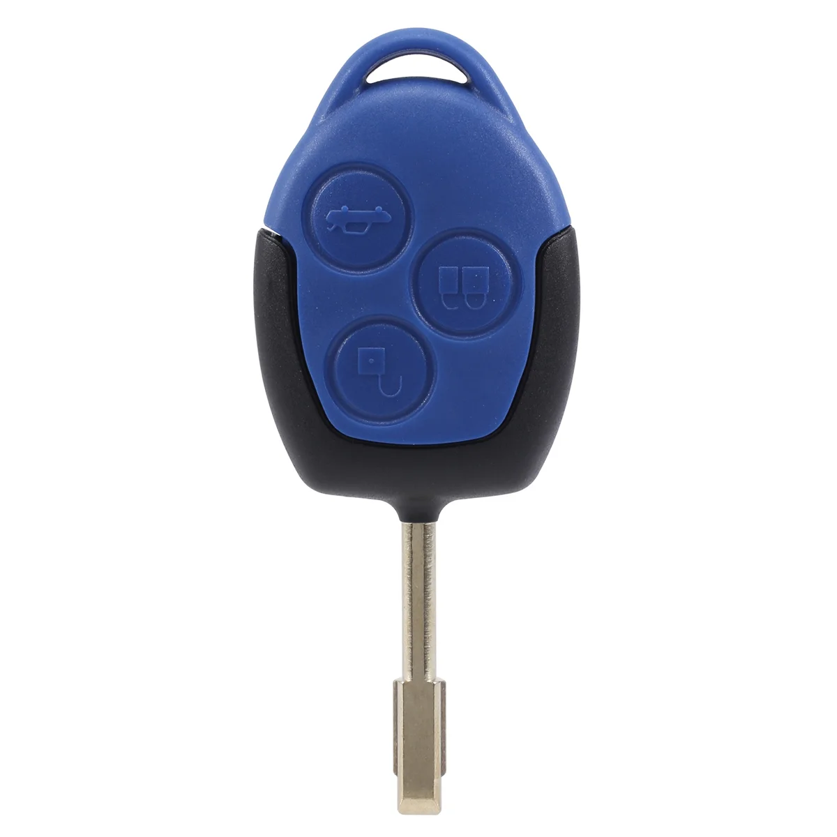 3 button cover shell key remote control body & keys for ford transit blue