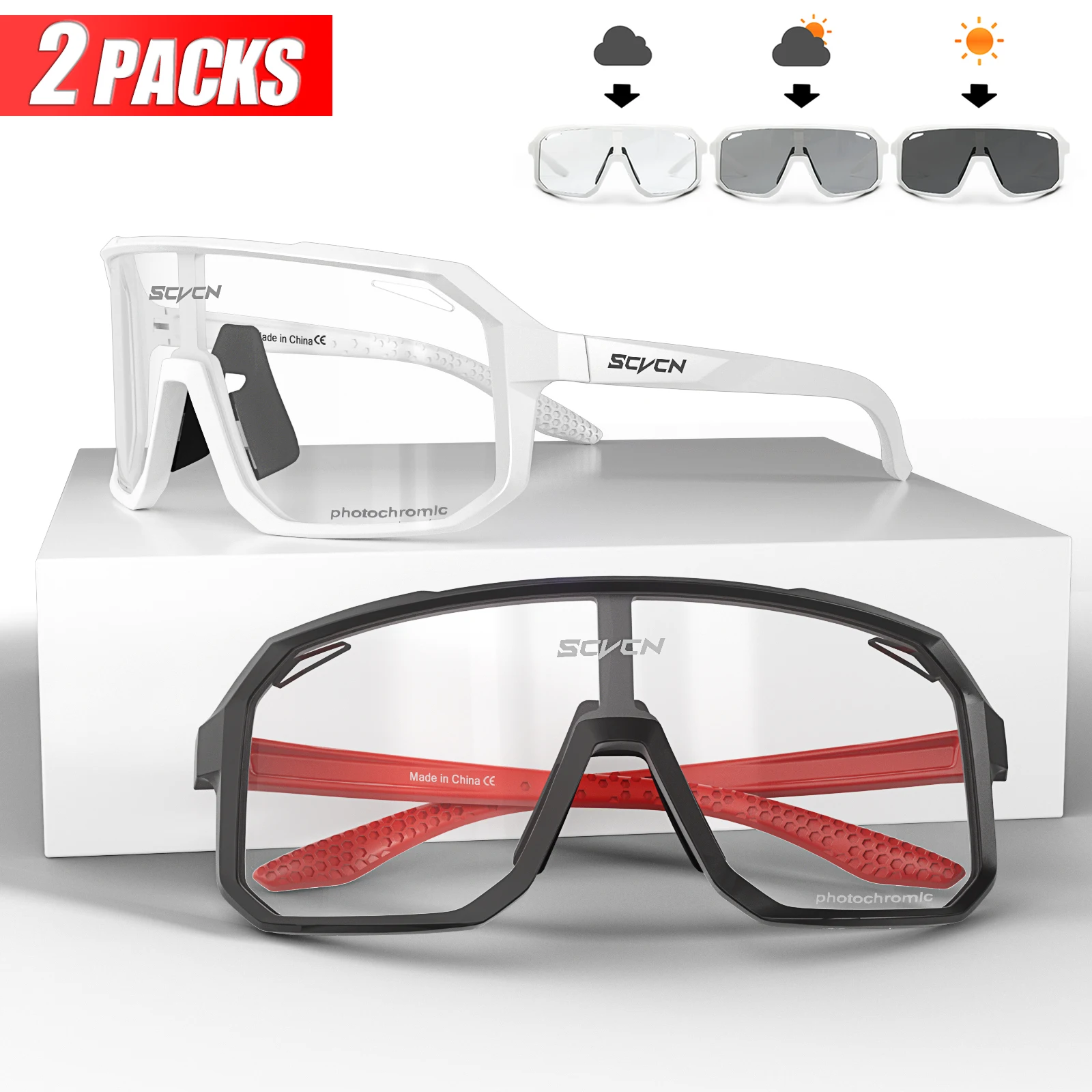 SCVCN Fahrrad brille photo chrome sonnenbrille männer frauen mountain bike road brillen neu fahrrad fahren outdoor sport wander brille 4