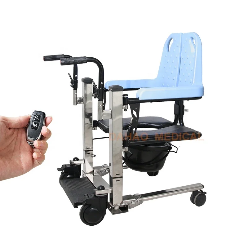 

Handicap Patient Lift Moving Machine Foldable Electric Power Hoist Disabled Toilet Transfer Moving Chair