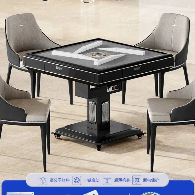Ultra-thin cyclone roller coaster mahjong machine, fully automatic home subwoofer, heated foldable electric mahjong table