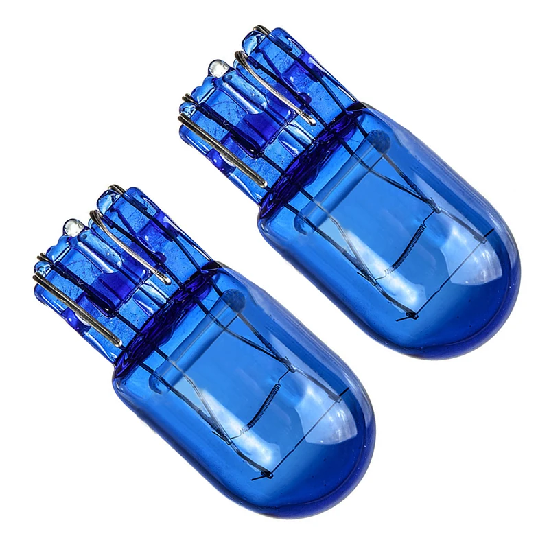 2xw21 5W T20 580 Dual filamen Sidelight 7443 Super putih HID bohlam Xenon 6000k