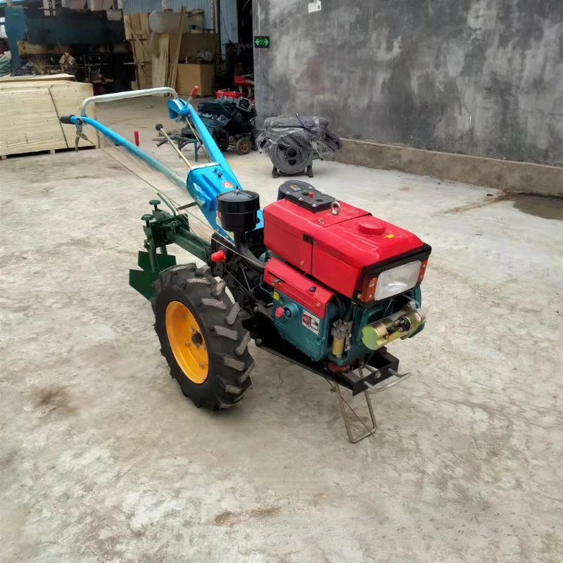 Hand-held tractor Rotary plowing ridge machine 12 horsepower Hand-held agricultural tractor Hand-held plowing machine