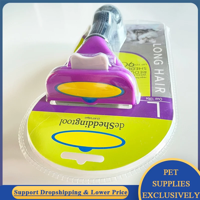 Peigne pour animaux de compagnie, brosse pour l'épilation des chiens et des chats, outils de toilettage pour animaux de compagnie, peigne pour éliminer les poils, fournitures de nettoyage pour chiots