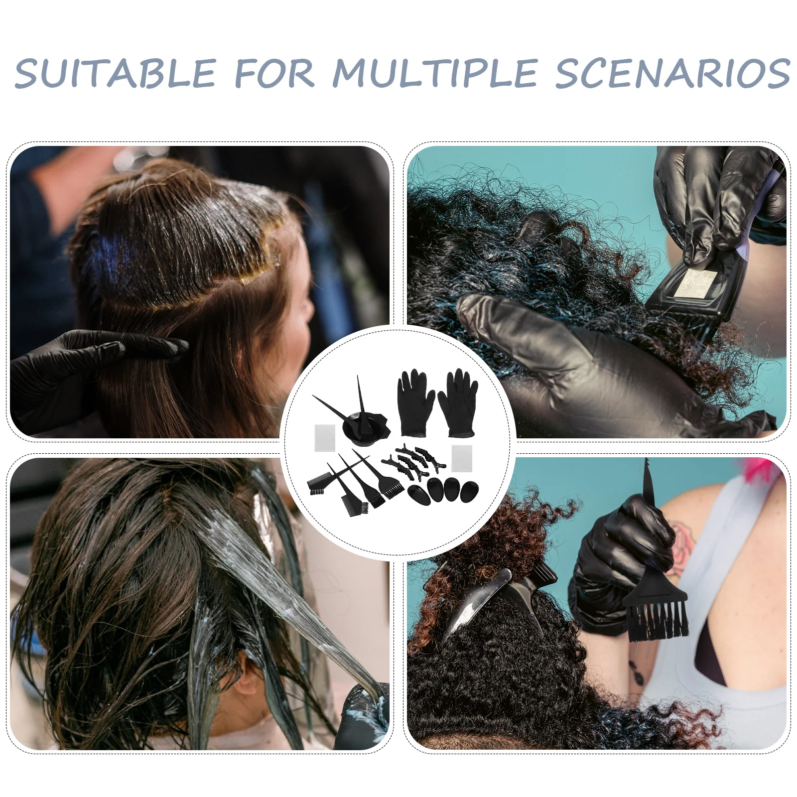 1Set Hair Coloring Kit Essential Accessories for DIY Dye No Mess Easy to Use Perfect Gift for Friends and Family - Image 3