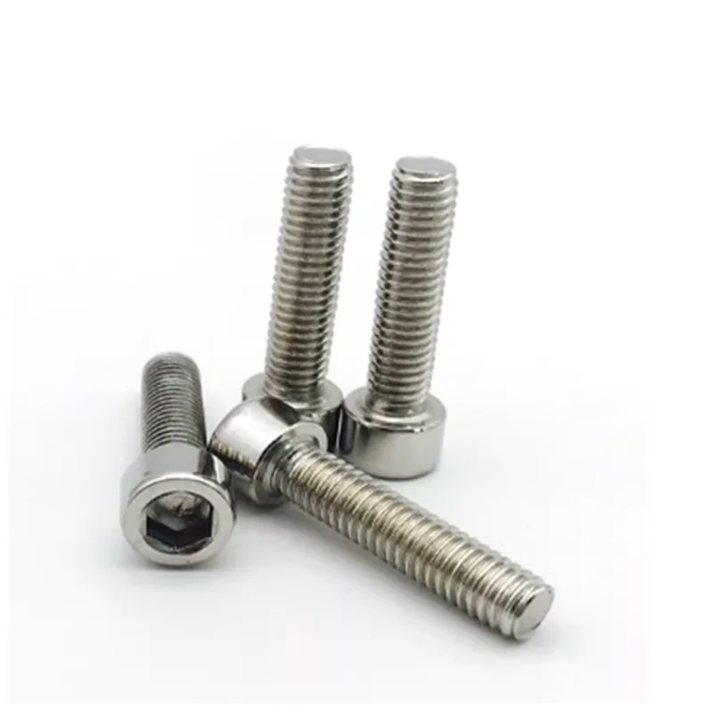 10Pcs M5*6mm/8mm/10mm/12mm/14mm/16mm/20mm/25mm/30mm  Stainless Steel Screws Allen Hex Socket Head Screw Bolt Fastener GB70.1