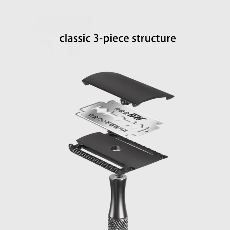 Baili Double Edge Safety Razor Men Shaving Metal Manual Shaver