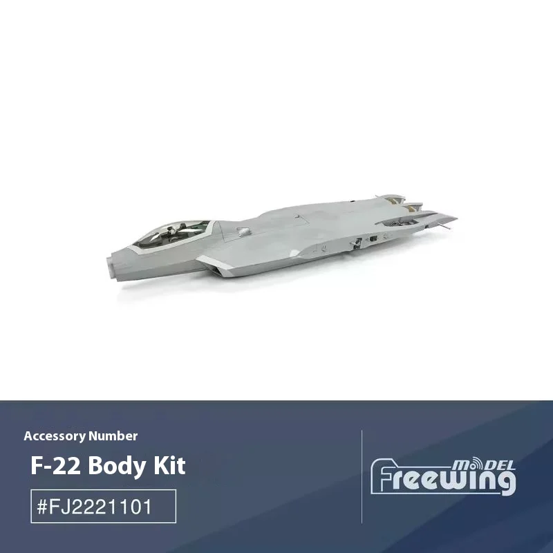 FreFuk70 mm F-22 avion invitent ensemble d'accessoires, Fuselage, ailes principales, queue plate, queue verticale, vis de train d'atterrissage