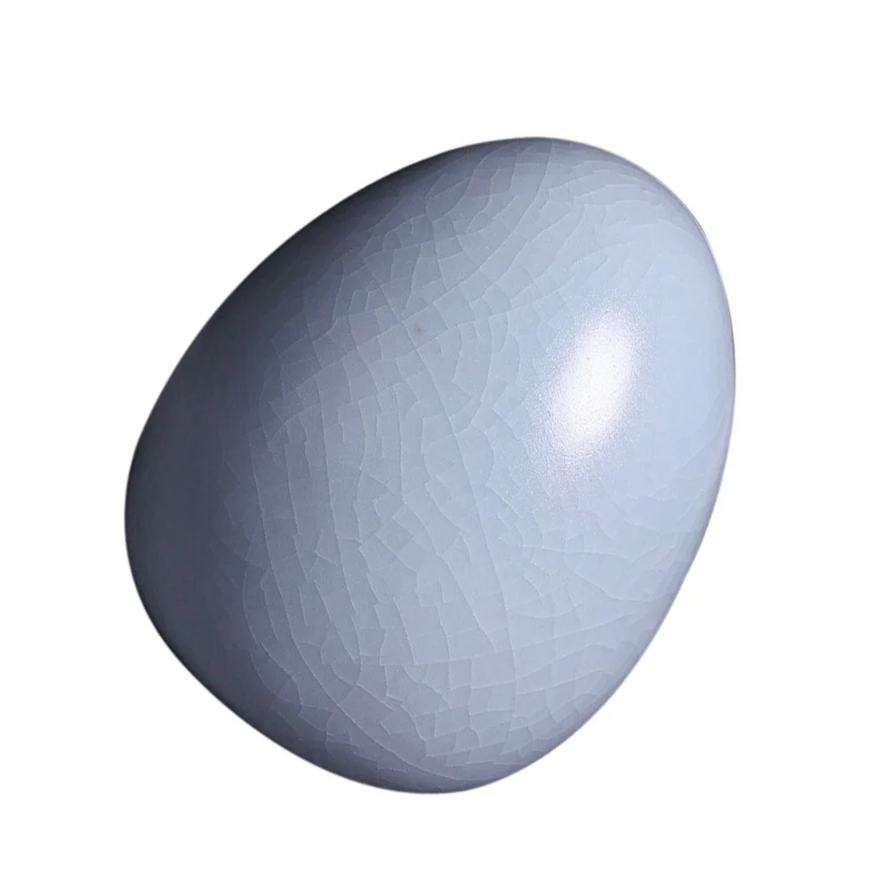 

1Pcs Egg Shaped Tea Set Decor Ceramic Craft Desktop Ornament Creative Unique Home Office Indoor Scene Decoration