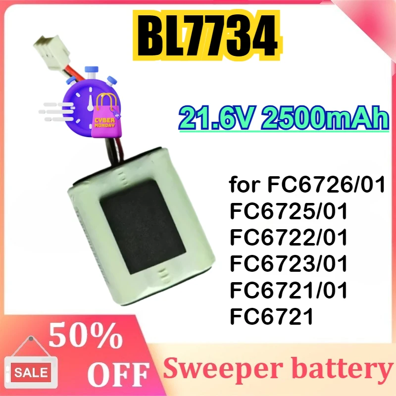 

Vacuum Battery INR18650C25 BL7734 for Philips SpeedPro FC6726/01 FC6725/01 FC6722/01 FC6723/01 FC6721/01 FC6721 21.6V 2500mAh