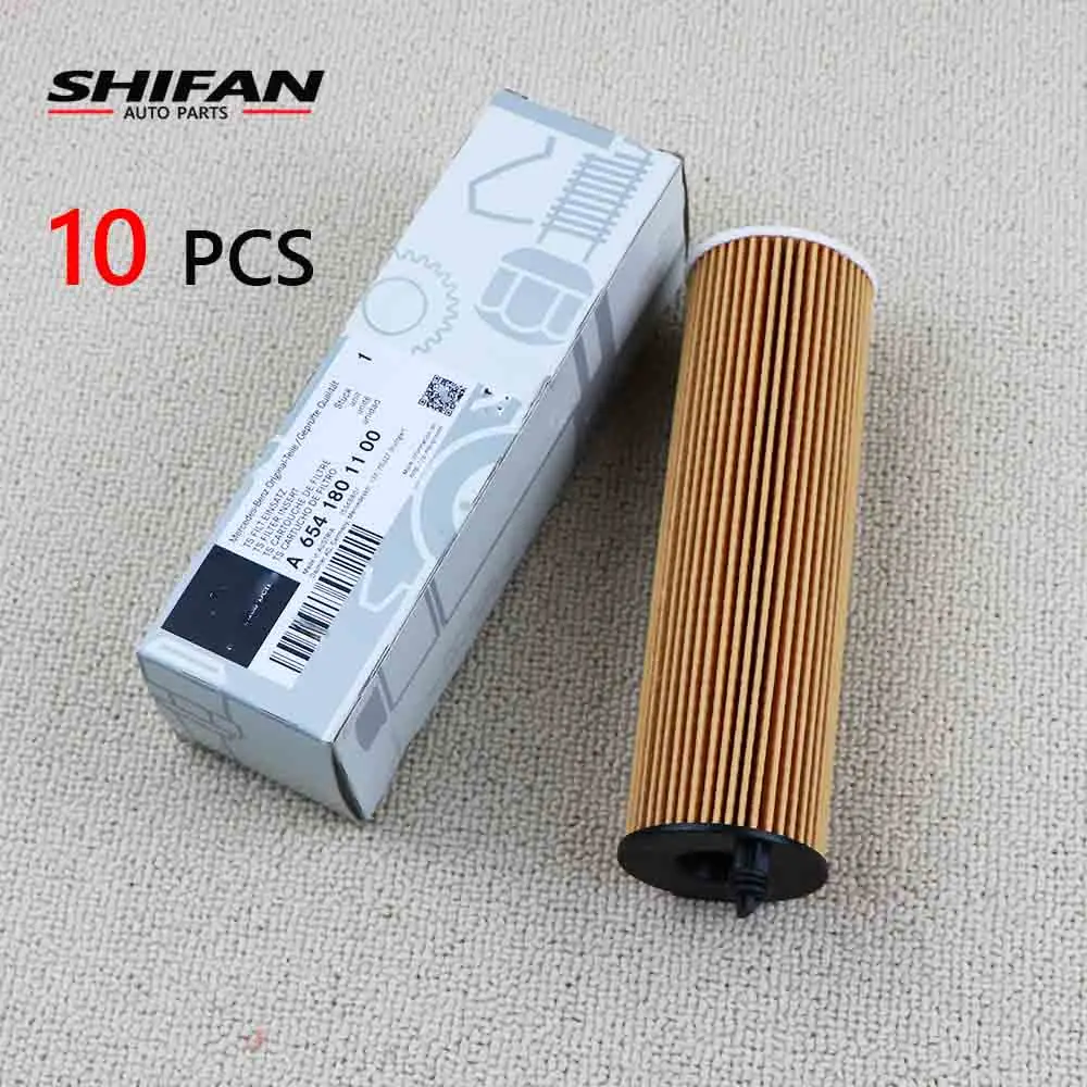 

10PCS 6541801100 Oil Filter For Mercedes-Benz W222 V222 X222 S350 S400 W205 C180 C200 C220 A205 C205 S205 C257 W213 A6541801100