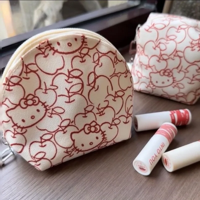 

Hello Kitty косметичка Kawaii клатч маленькая косметичка дорожный органайзер для макияжа портативная сумка для хранения помады