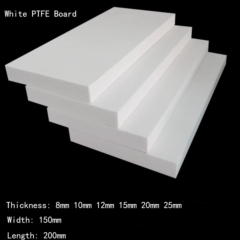 

White PTFE Board Processing Customized PTFE Board Material, High Temperature Resistant PTFE Board, Thickness 8mm-25mm