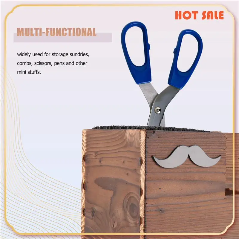 ABFA Wood Hairdressing Tool Box Hair Salon Shear Holder Hair Cutting Scissors Rack Storage Container Barber Tools Holder