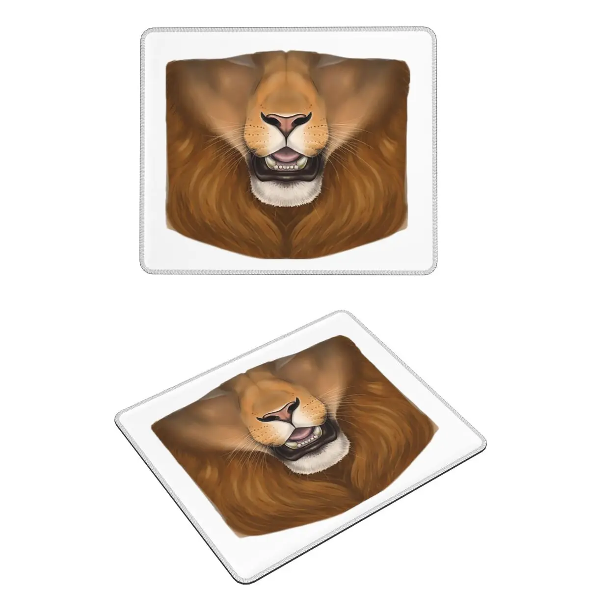 

Коврик для мыши с лицом льва, компьютерная клавиатура, коврик для мыши, геймерский коврик для ноутбука, настольный коврик, офисные аксессуары, настольные коврики