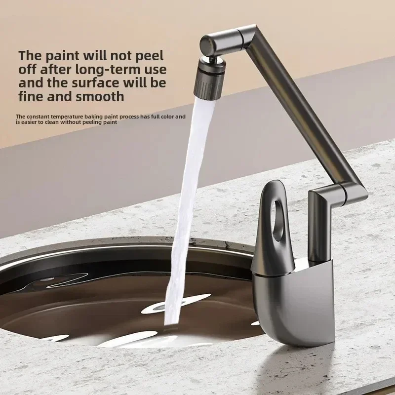 

2 Modes Spray WashBasin Faucet Deck Mounted Single Handle Hot and Cold Mixing Tap Splash Proof Household Bathroom Faucets