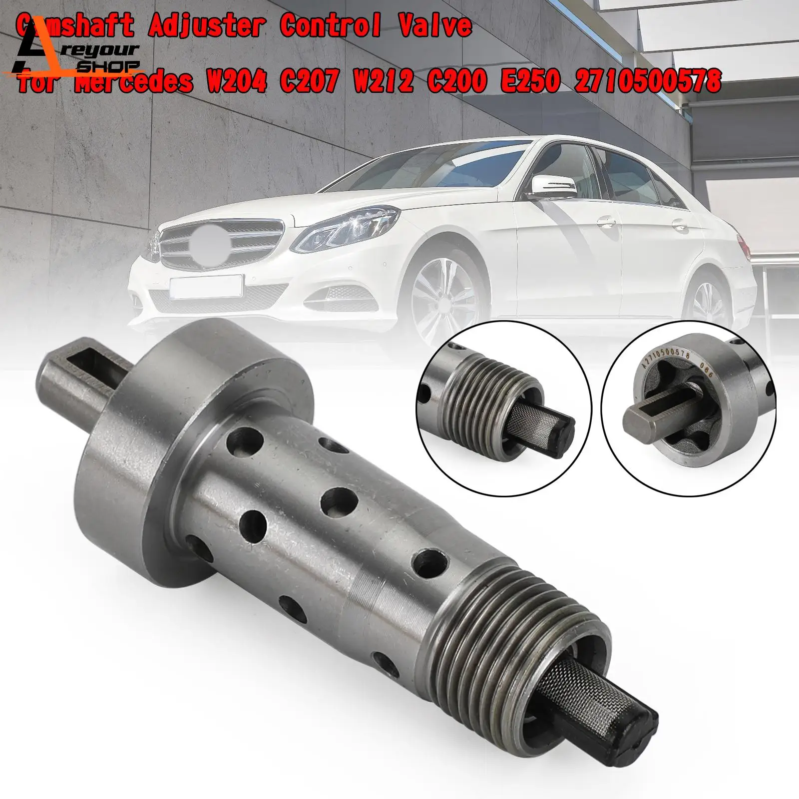 Areyourshop Camshaft Adjuster Control Valve for Mercedes W204 C207 W212 C200 E250 2710500578