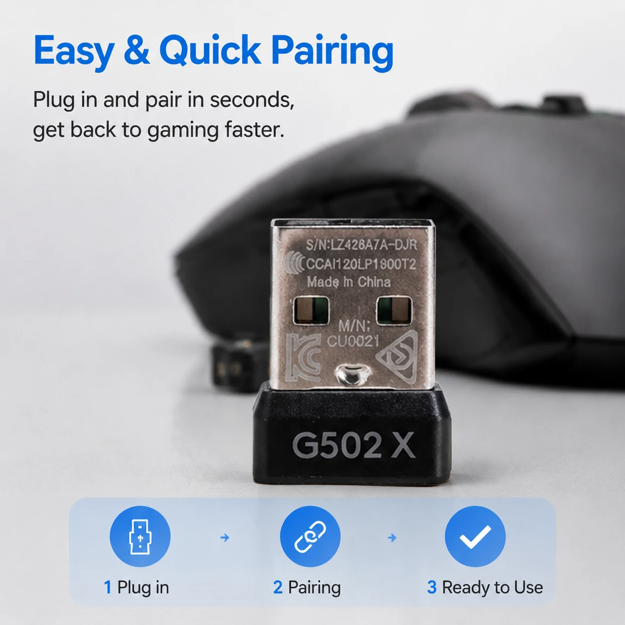 USB Receiver Dongle For G502X - đánh giá và giá Gaming Keyboard Mouse Wireless