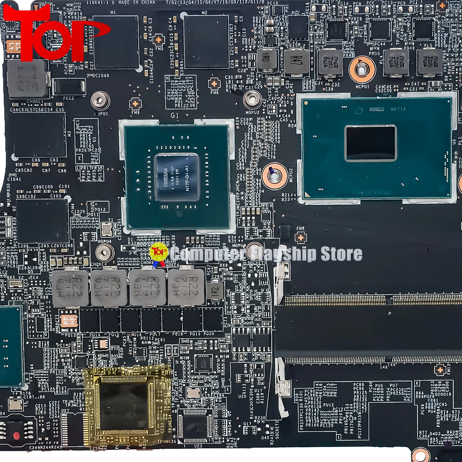 Imagem -03 - Placa-mãe do Portátil para Msi Ms16k41 Ms-16k4 Gs63vr Gs63 Stealth Pro I77700hq Gtx1050ti Mainboard 100 Testado Transporte Rápido